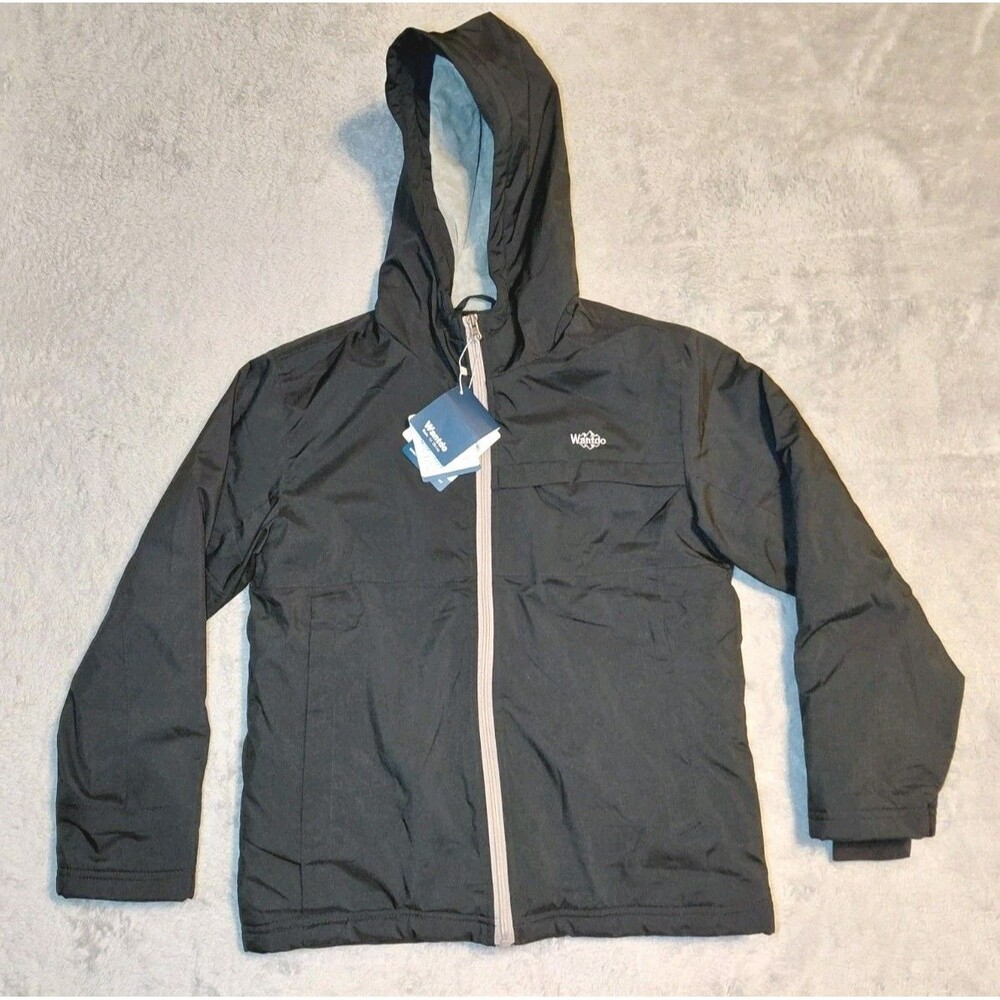Wantdo Kid Boy's Fleeced Winter Jacket Waterproof Ski Snowboarding Hooded 10-12